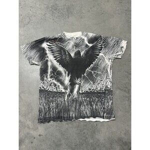 Absolutely Crazy Angel in the Field Affliction AOP shirt Size 2XL